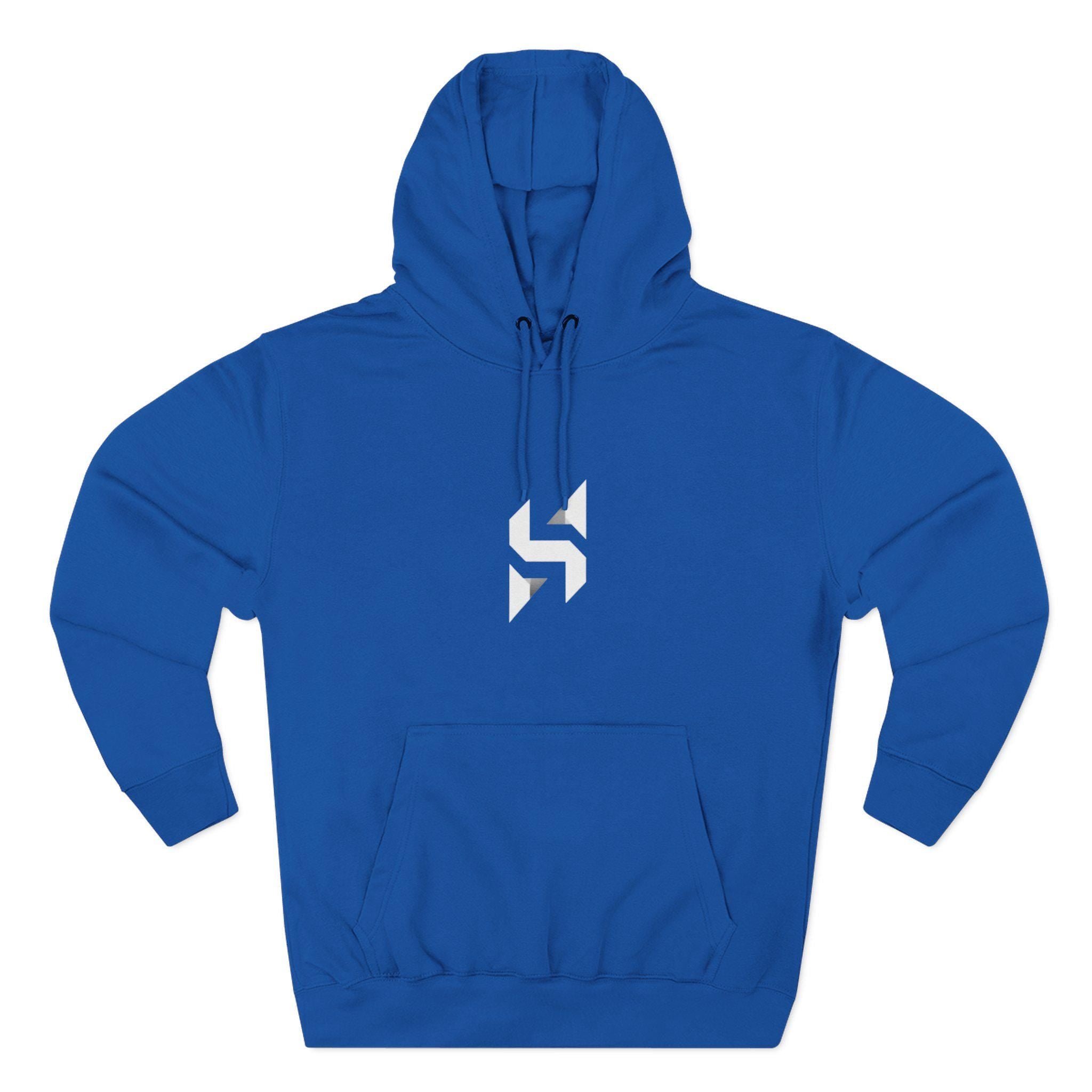 Geometric Monogram Hoodie | Minimal Center Chest Design | Streetwear | HalfSpace Branding Logo