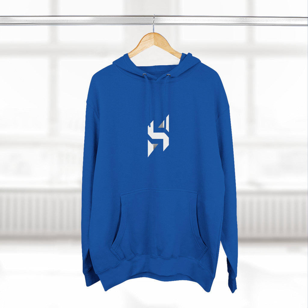 Geometric Monogram Hoodie | Minimal Center Chest Design | Streetwear | HalfSpace Branding Logo
