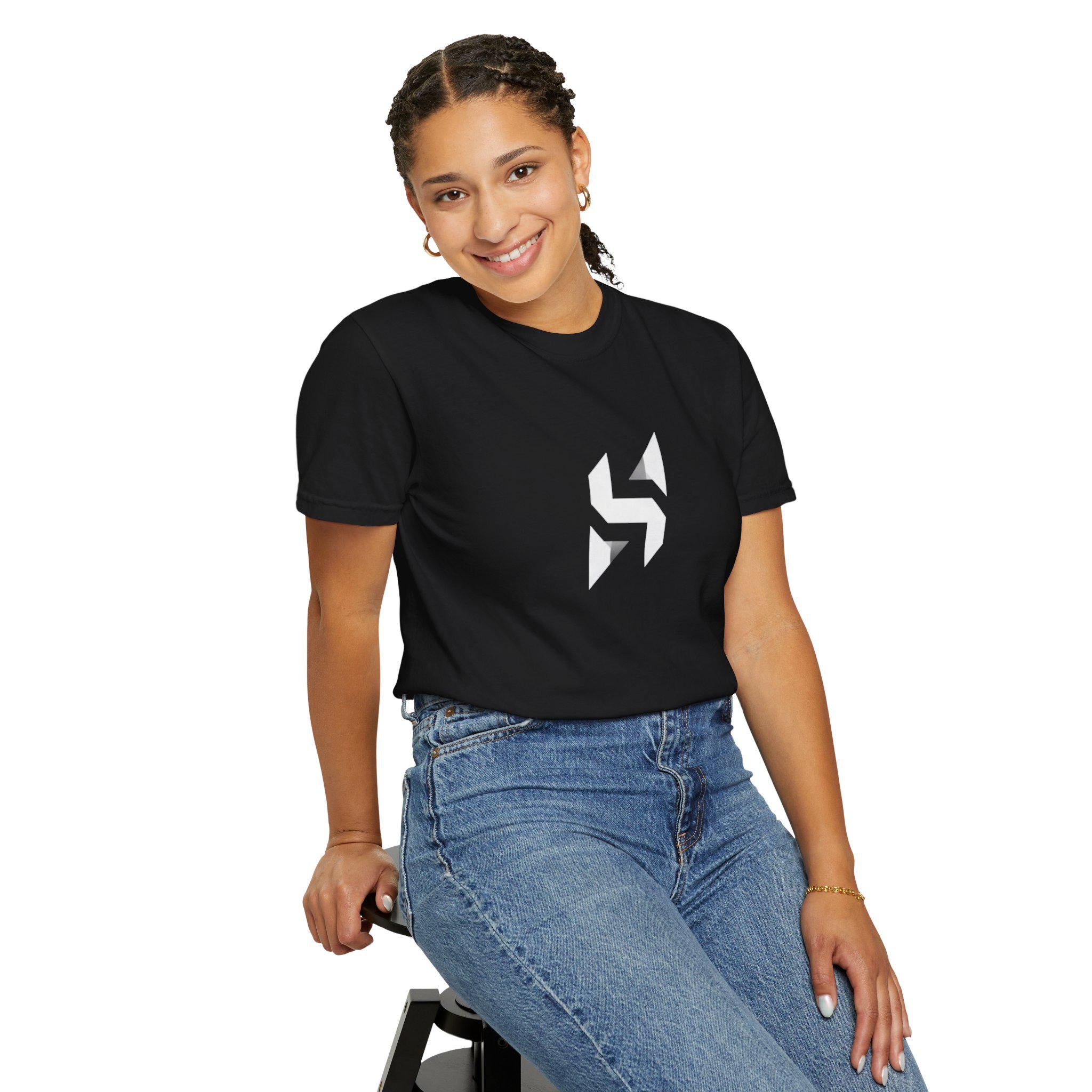 Geometric Monogram T-Shirt | Minimal Abstract Graphic Tee | Streetwear