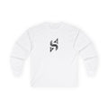 Geometric Monogram Long Sleeve Tee | Minimal Black Emblem | Streetwear