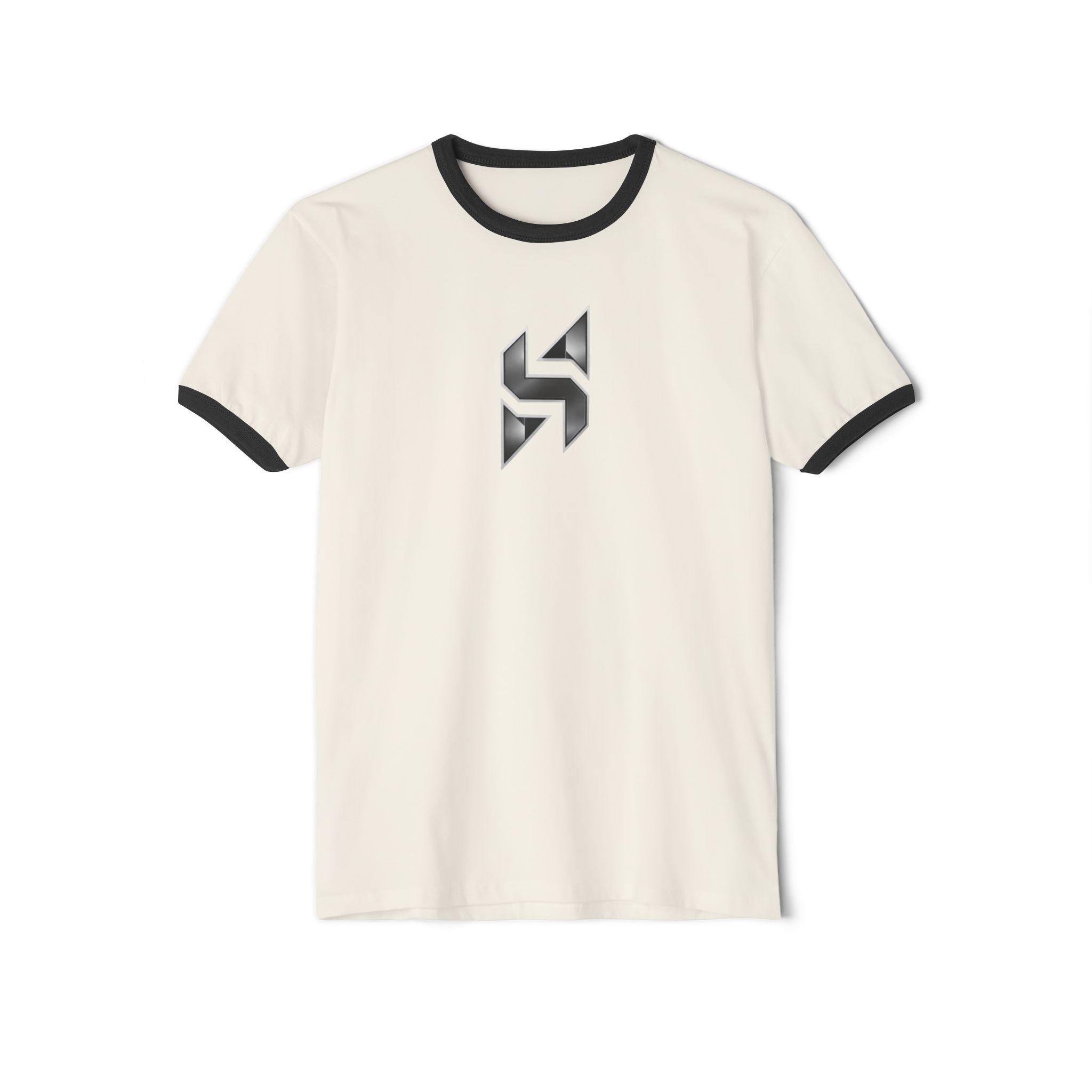 Geometric T-Shirt | Minimal Monochrome Ringer Tee | Streetwear