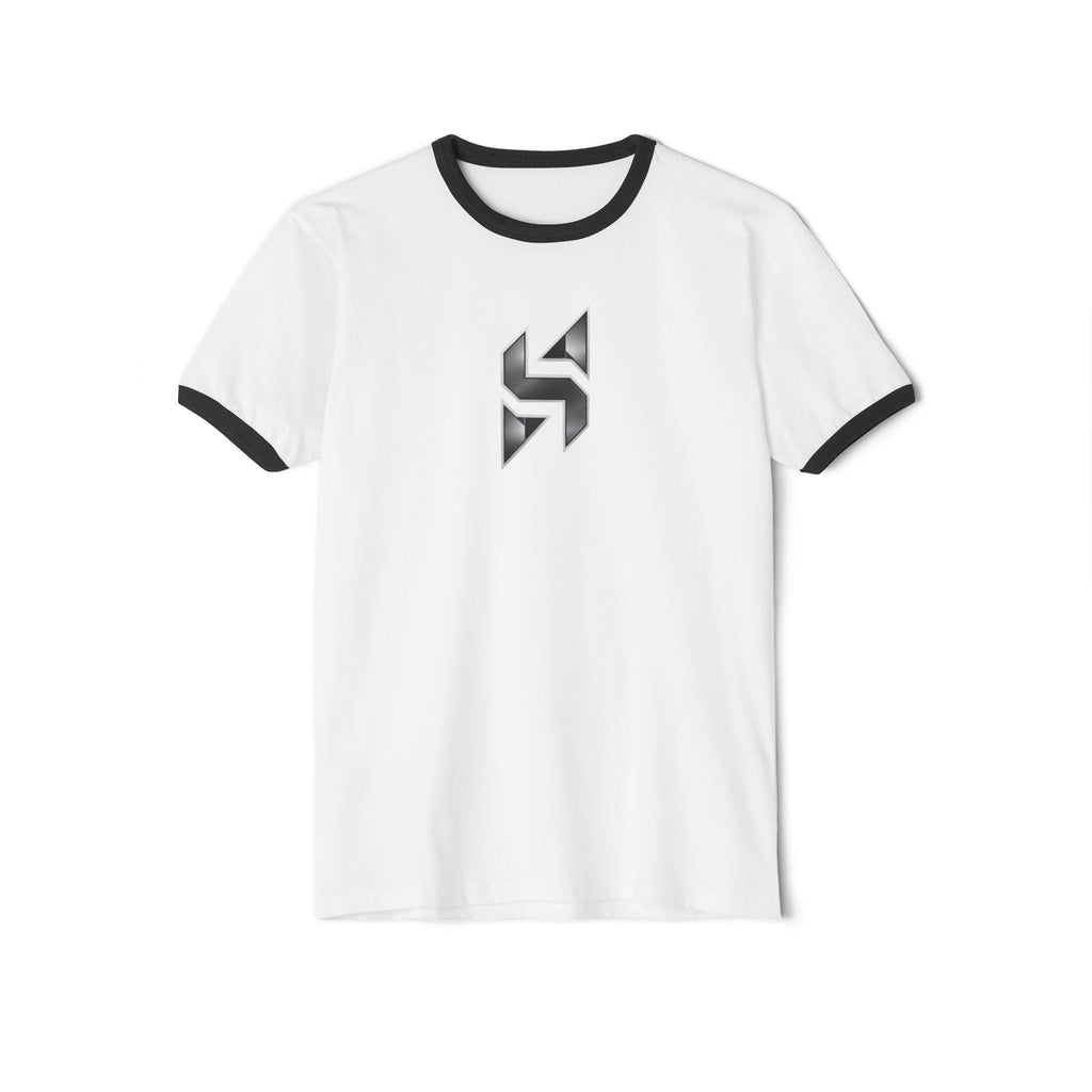 Geometric T-Shirt | Minimal Monochrome Ringer Tee | Streetwear