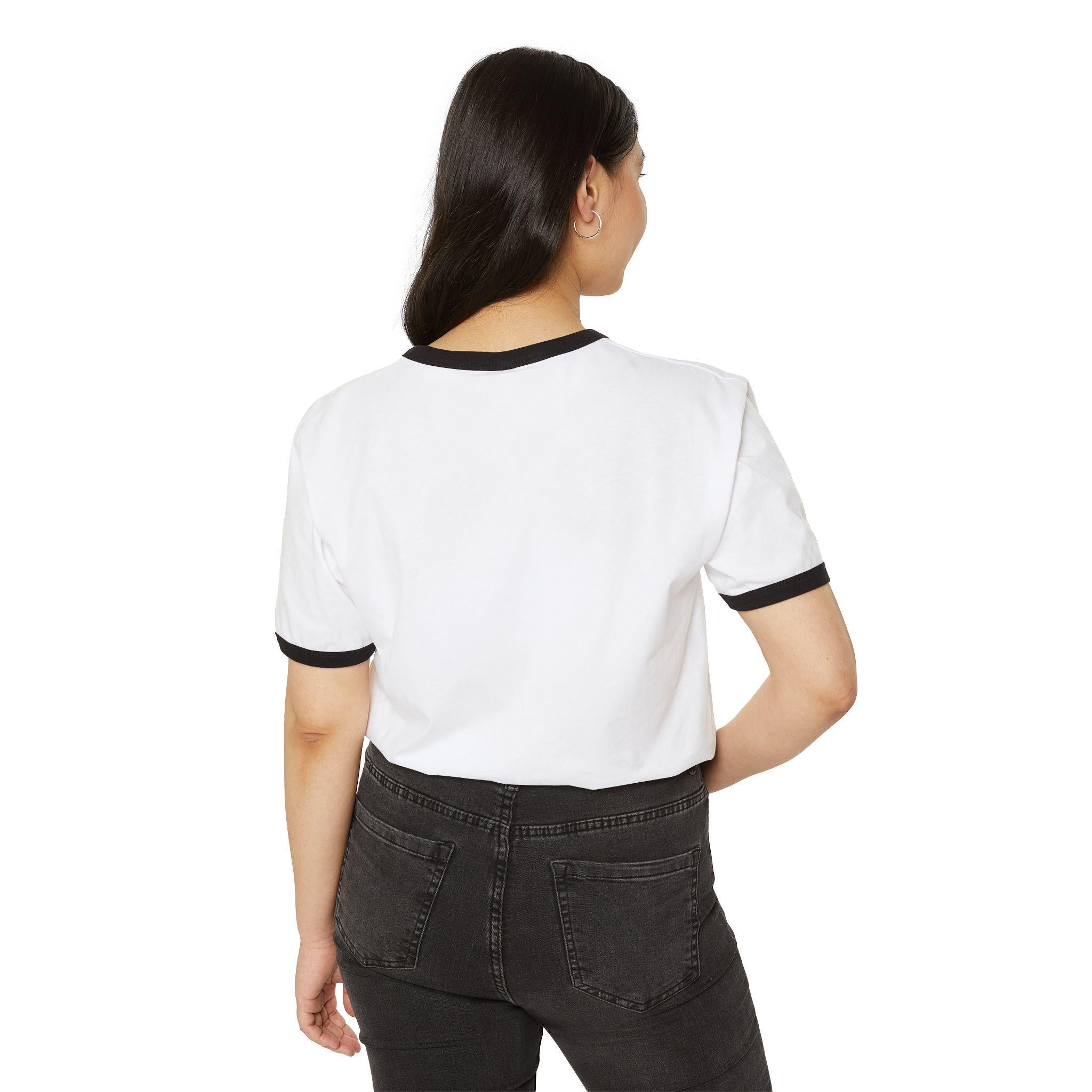 Geometric T-Shirt | Minimal Monochrome Ringer Tee | Streetwear