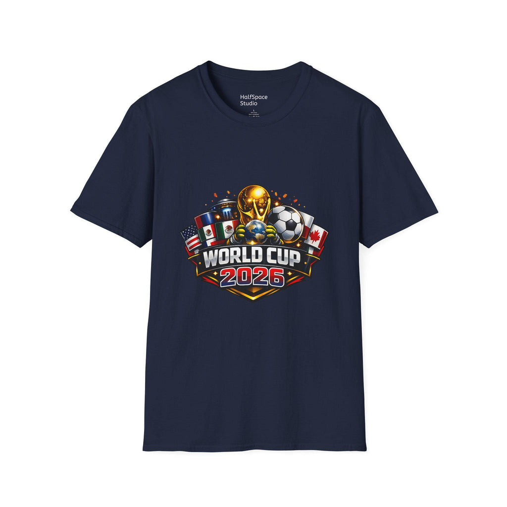 World Cup 2026 Soccer T-Shirt | Trophy, Flags, Ball | Streetwear Soccer Fan Apparel