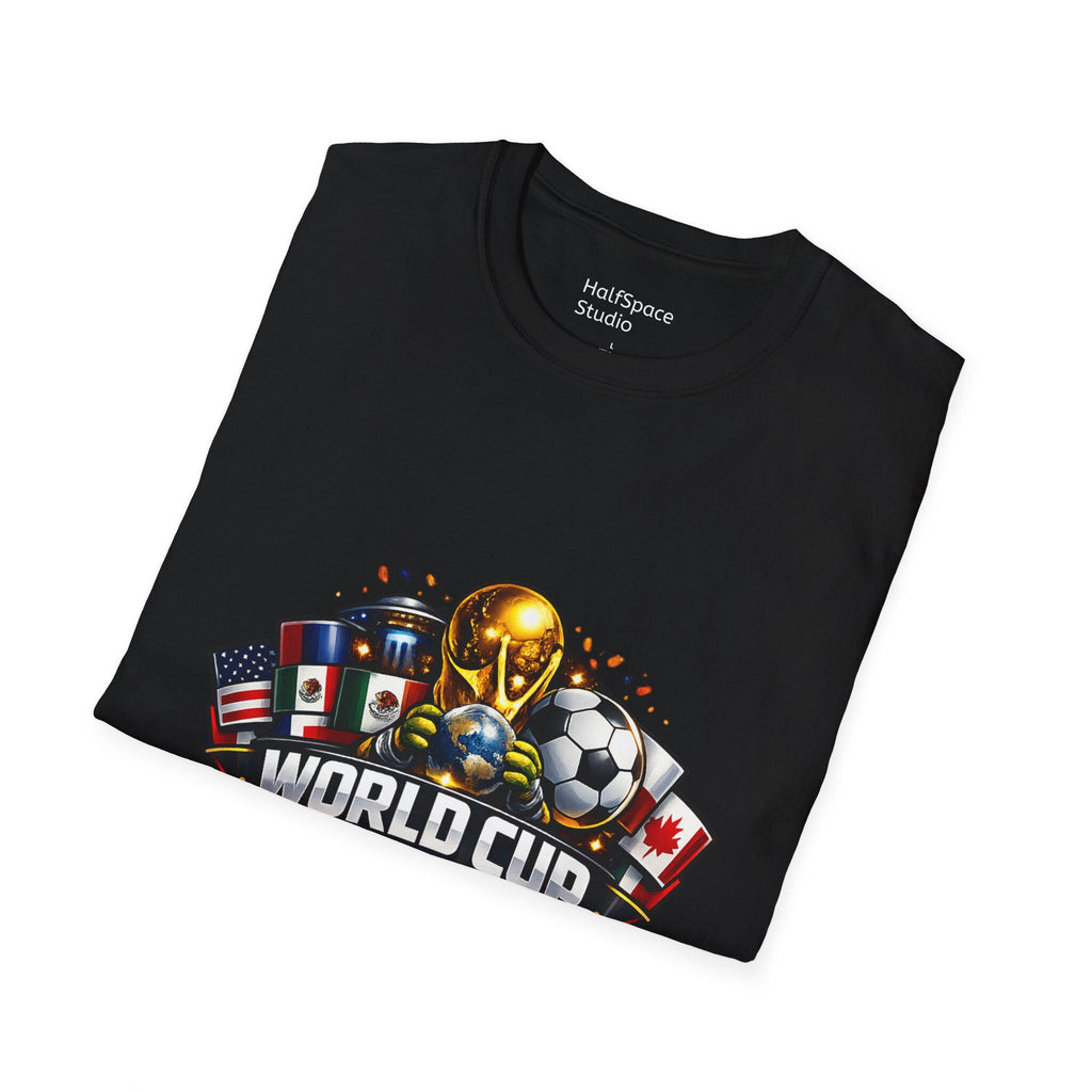 World Cup 2026 Soccer T-Shirt | Trophy, Flags, Ball | Streetwear Soccer Fan Apparel