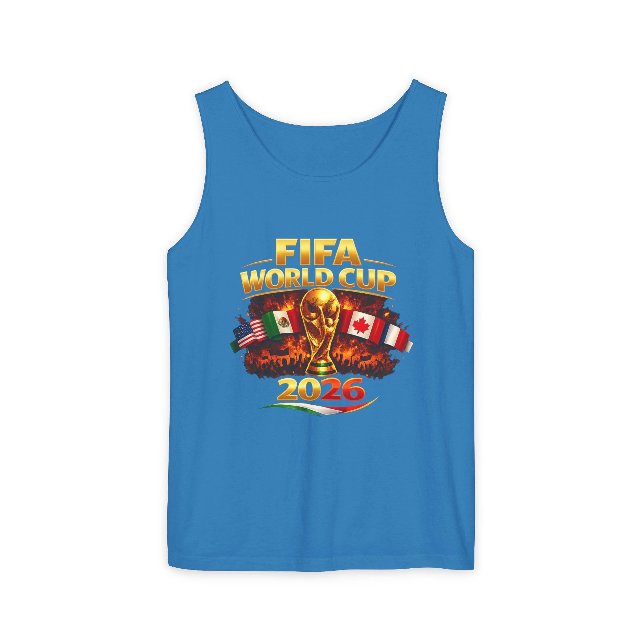 FIFA World Cup 2026 Tank Top | Tournament Trophy with Flags | Minimal Streetwear