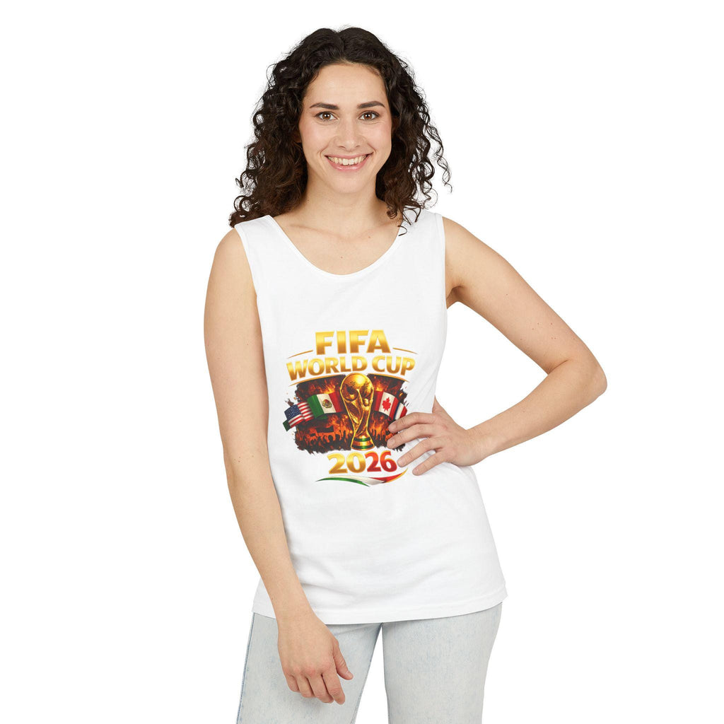FIFA World Cup 2026 Tank Top | Tournament Trophy with Flags | Minimal Streetwear
