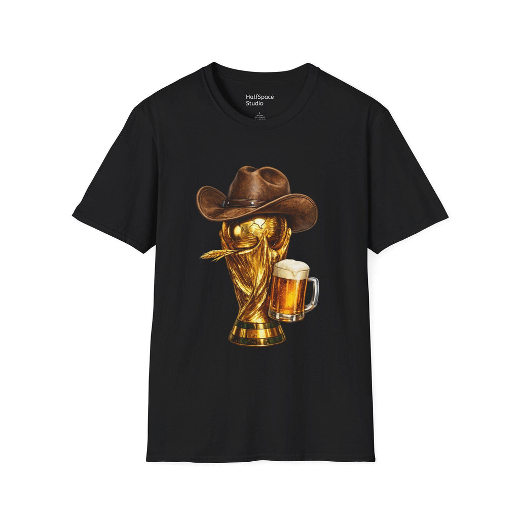 Cowboy Soccer Beer T-Shirt | Western Trophy Graphic Tee