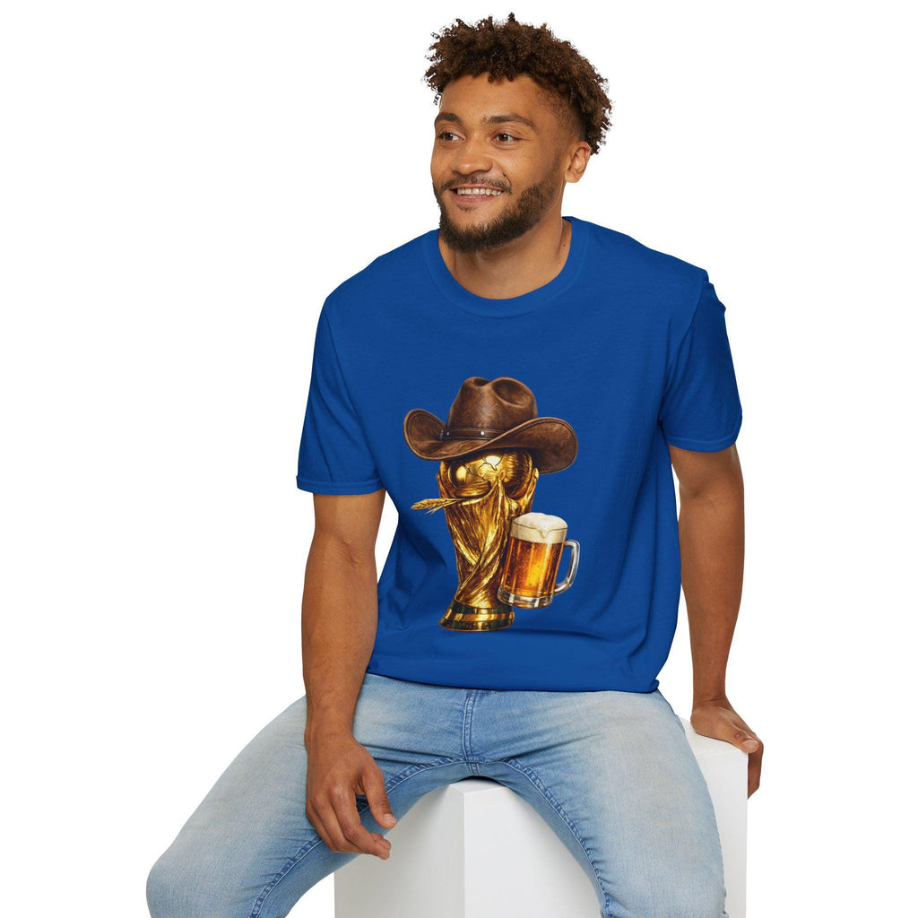 Cowboy Soccer Beer T-Shirt | Western Trophy Graphic Tee