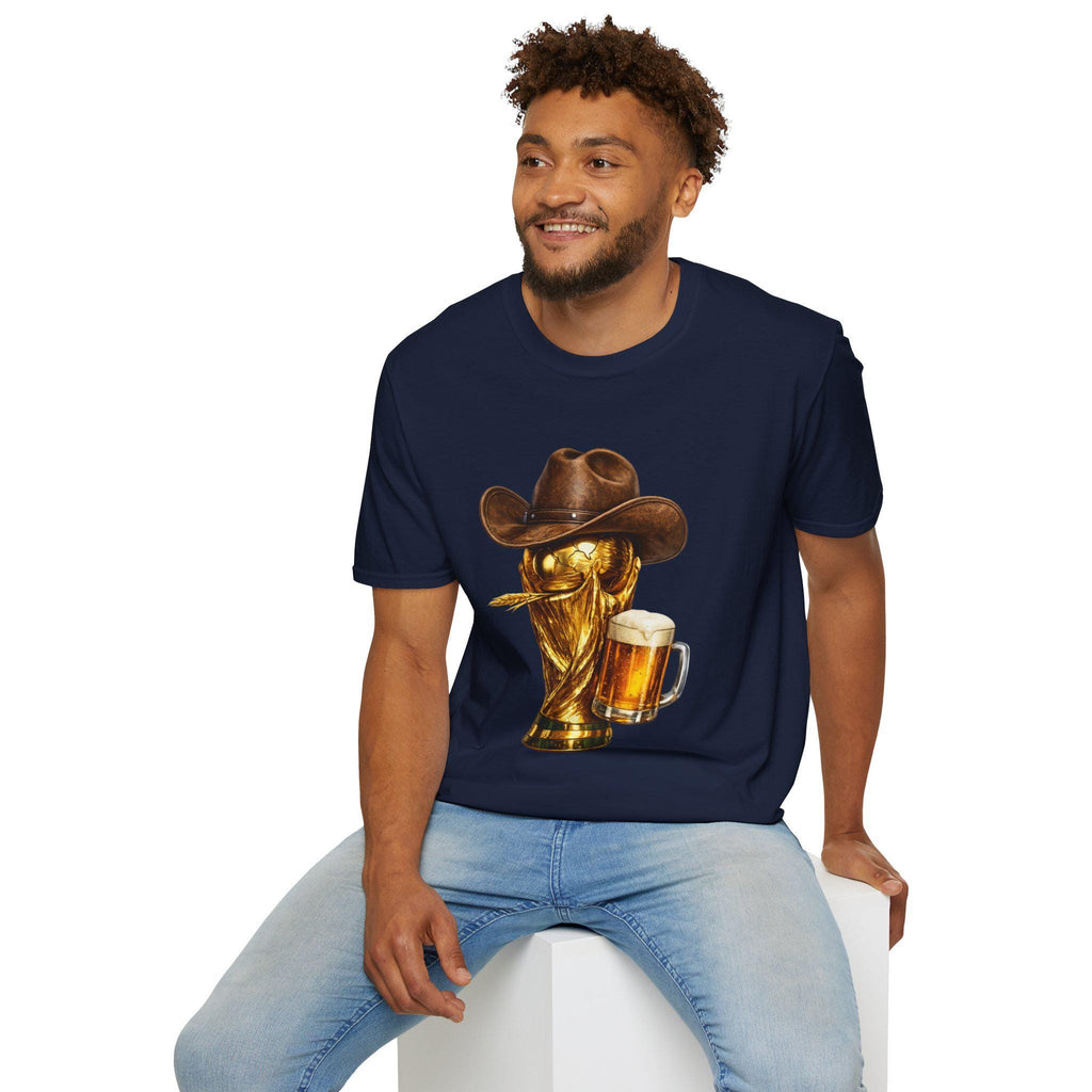 Cowboy Soccer Beer T-Shirt | Western Trophy Graphic Tee