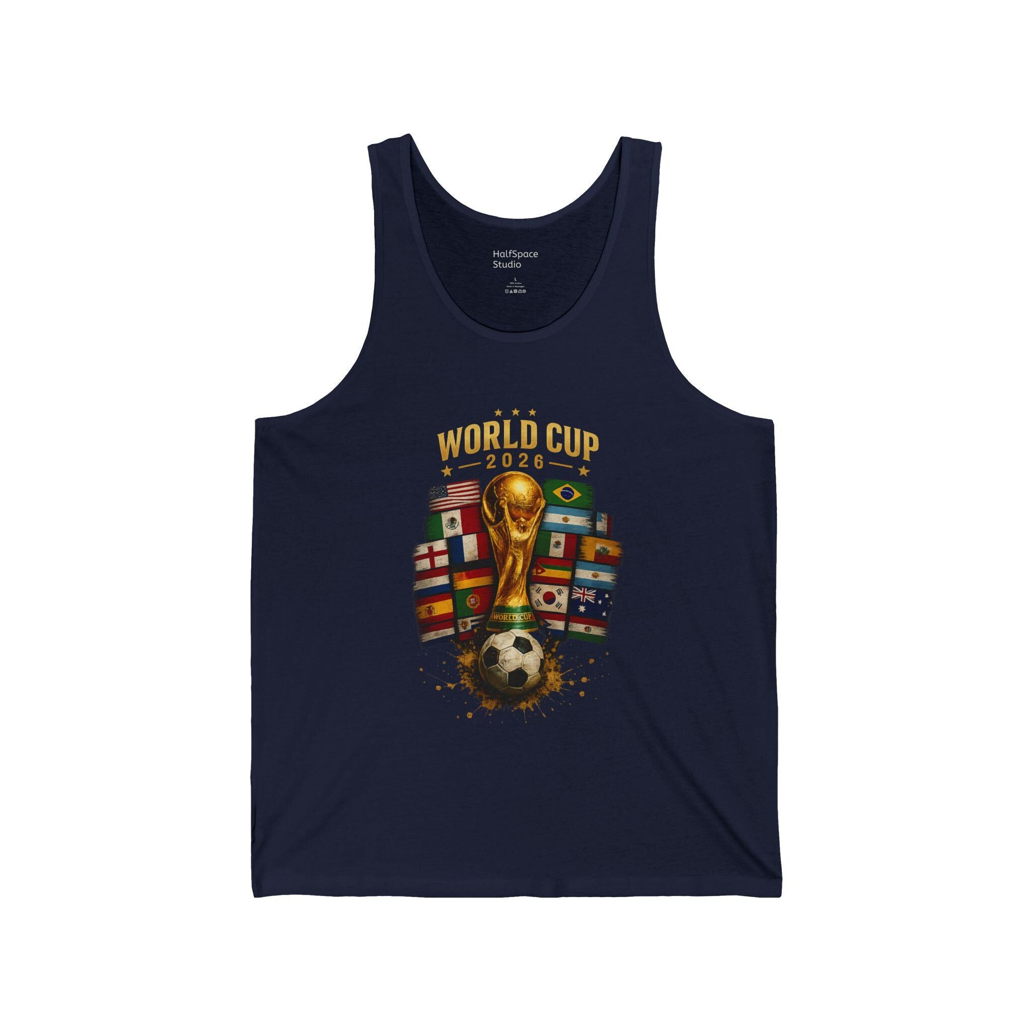 World Cup 2026 Trophy Soccer Tank Top | Football Fan Apparel