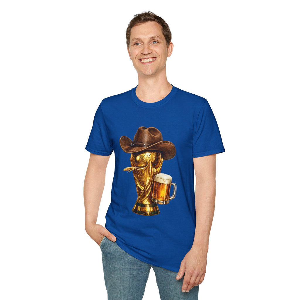 Cowboy Soccer Beer T-Shirt | Western Trophy Graphic Tee