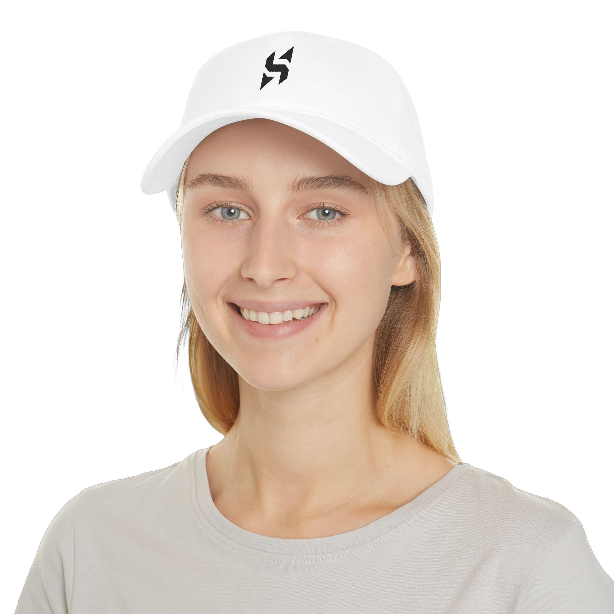 Geometric HS Logo Baseball Cap | Minimal Embroidered Hat | HalfSpaceStudio