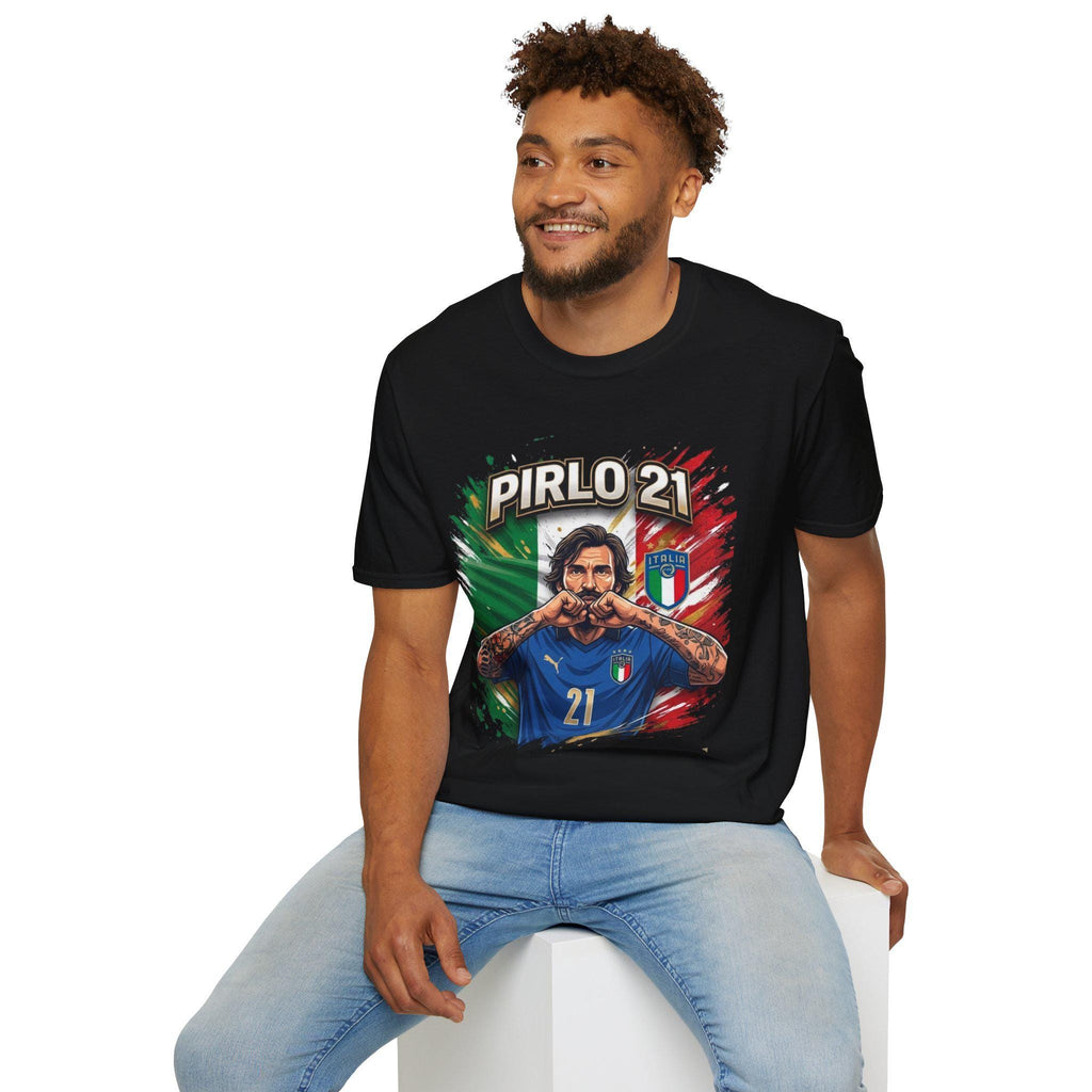 Pirlo 21 Italy Football T-Shirt | Italian Soccer Legend Graphic Tee
