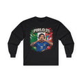 Pirlo 21 Italy Soccer Player Long Sleeve Tee | Italian Football legend Pirlo Jersey