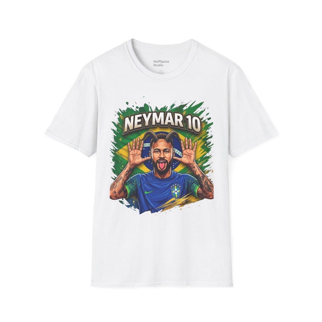 Neymar 10 Graphic T-Shirt | Brazil Football Legend Soccer Tee