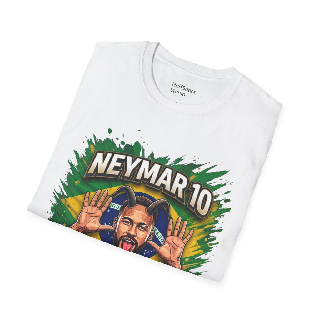 Neymar 10 Graphic T-Shirt | Brazil Football Legend Soccer Tee