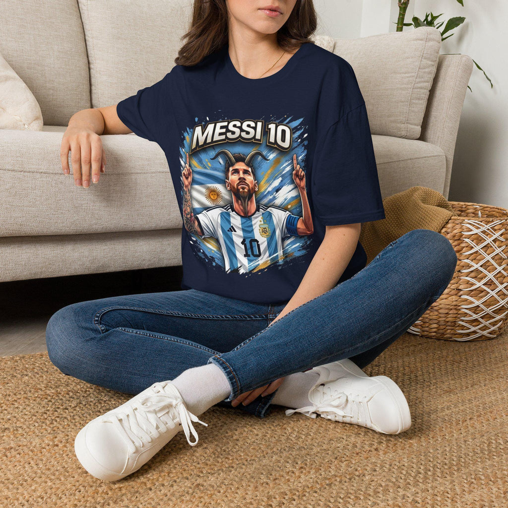 Messi 10 Portrait shirt | Soccer/Football Legend Lionel Messi Tee
