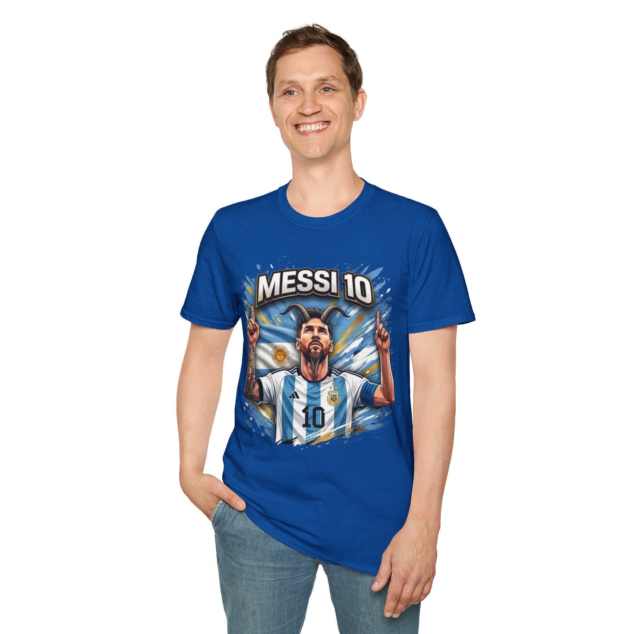 Messi 10 Portrait shirt | Soccer/Football Legend Lionel Messi Tee