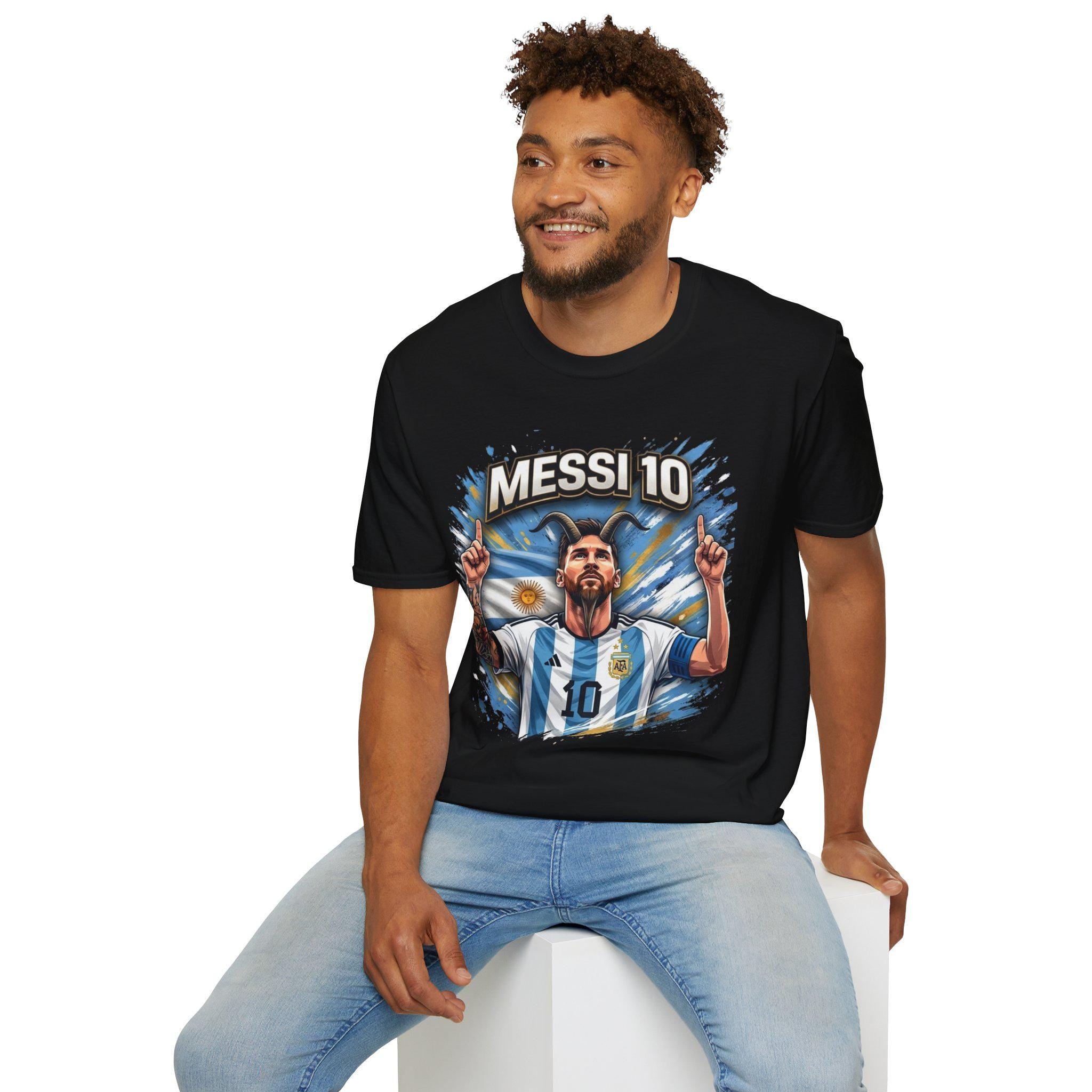 Messi 10 Portrait shirt | Soccer/Football Legend Lionel Messi Tee