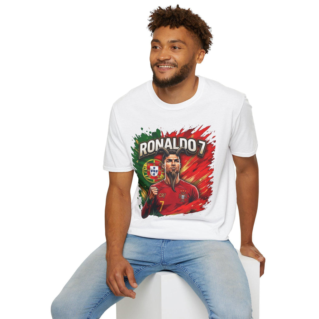 Ronaldo 7 Portrait T-Shirt | Portugal Soccer/Football Legend Tee