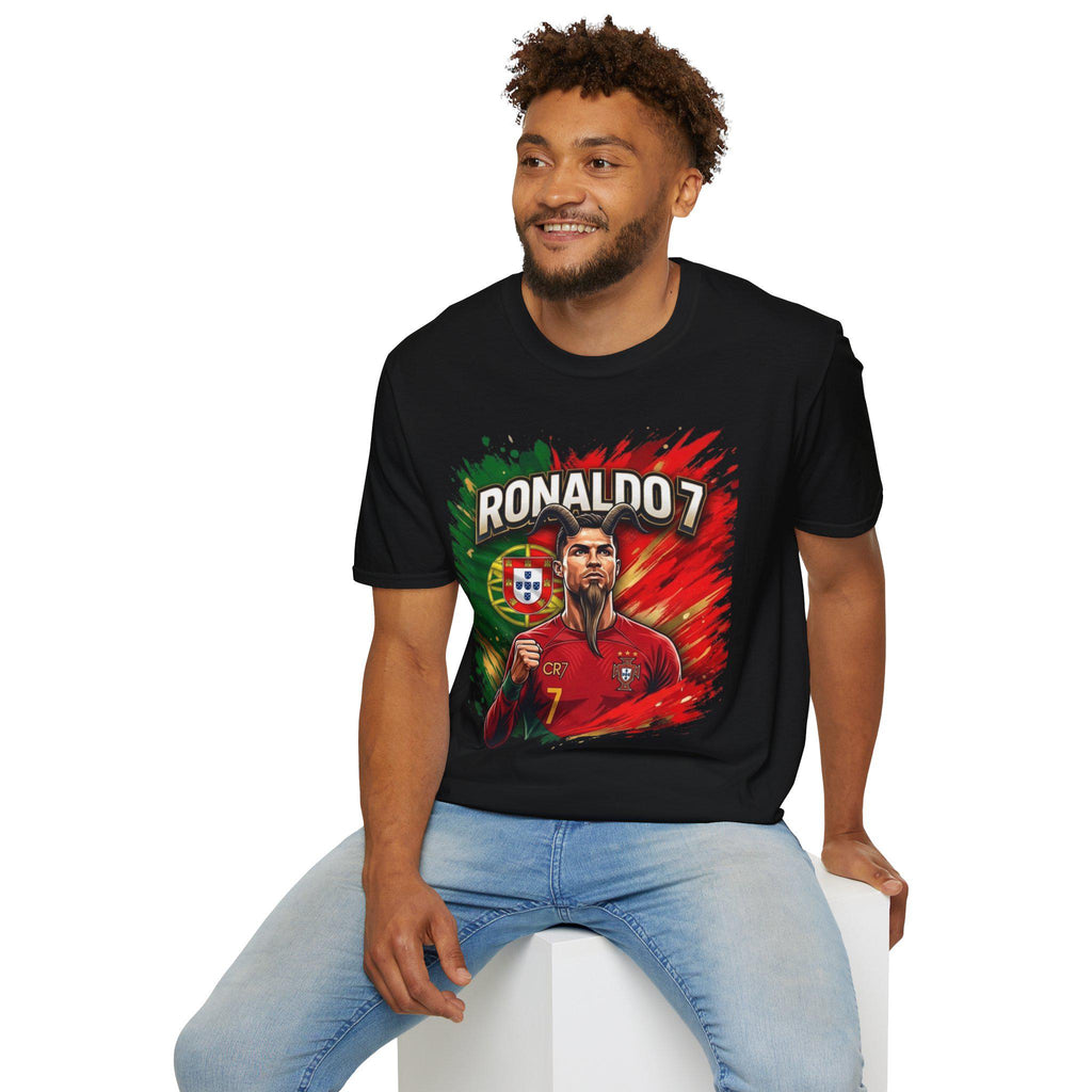 Ronaldo 7 Portrait T-Shirt | Portugal Soccer/Football Legend Tee