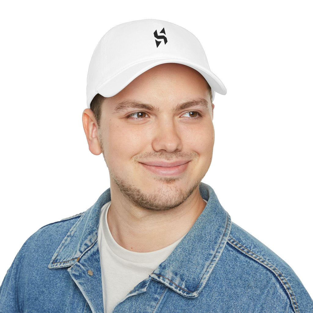 Geometric HS Logo Baseball Cap | Minimal Embroidered Hat | HalfSpaceStudio