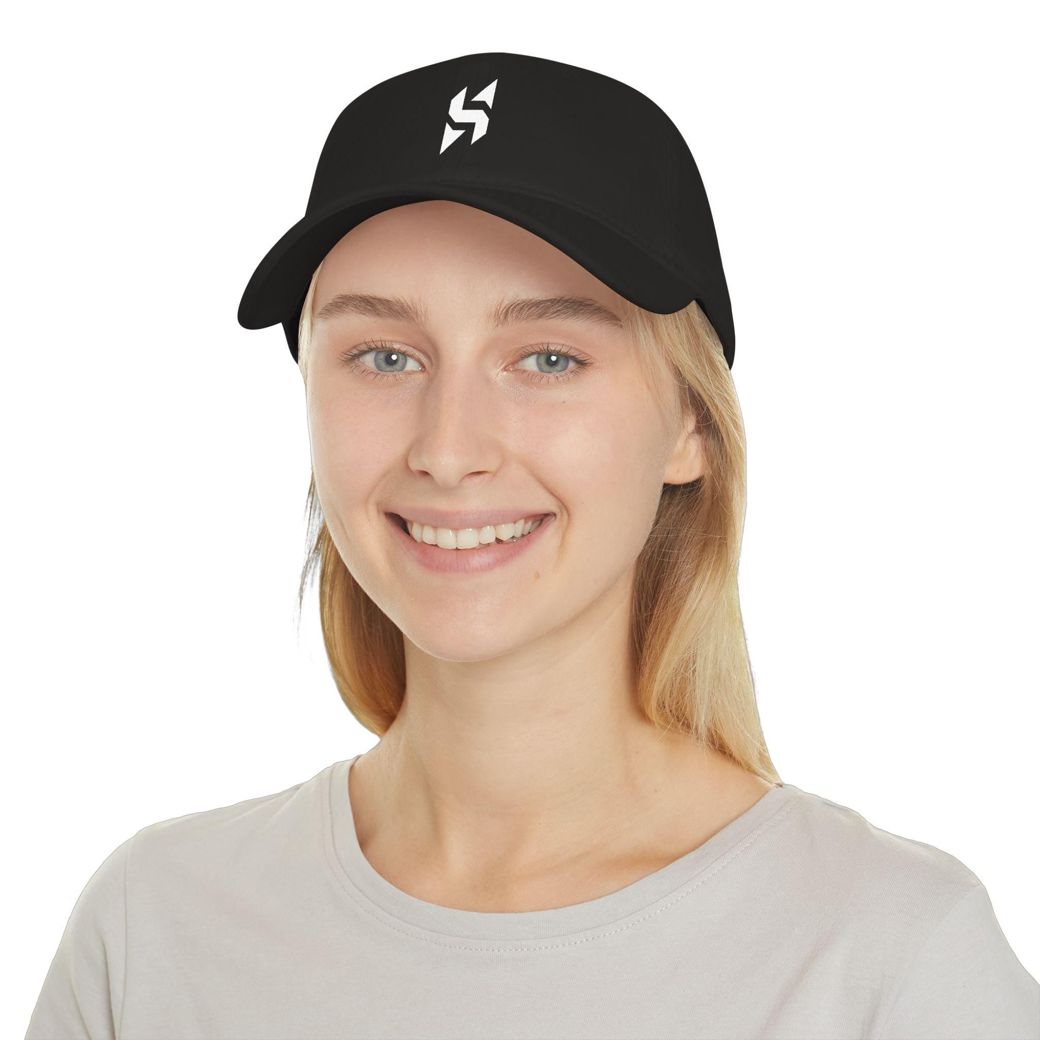 Geometric HS Logo Baseball Cap | Minimal Embroidered Hat | HalfSpaceStudio