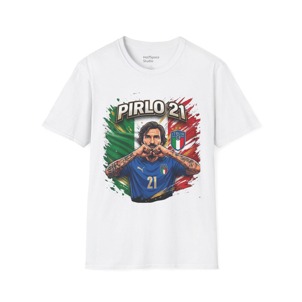 Pirlo 21 Italy Football T-Shirt | Italian Soccer Legend Graphic Tee