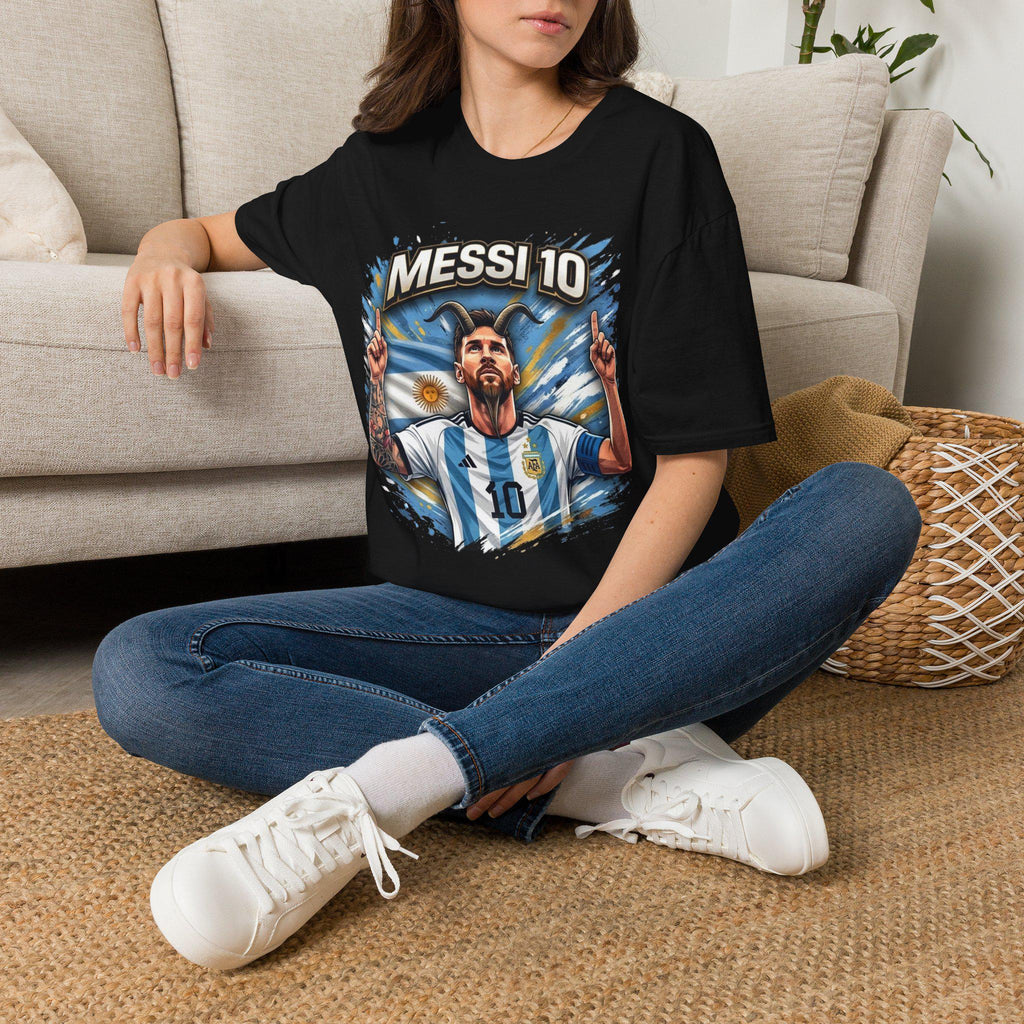 Messi 10 Portrait shirt | Soccer/Football Legend Lionel Messi Tee