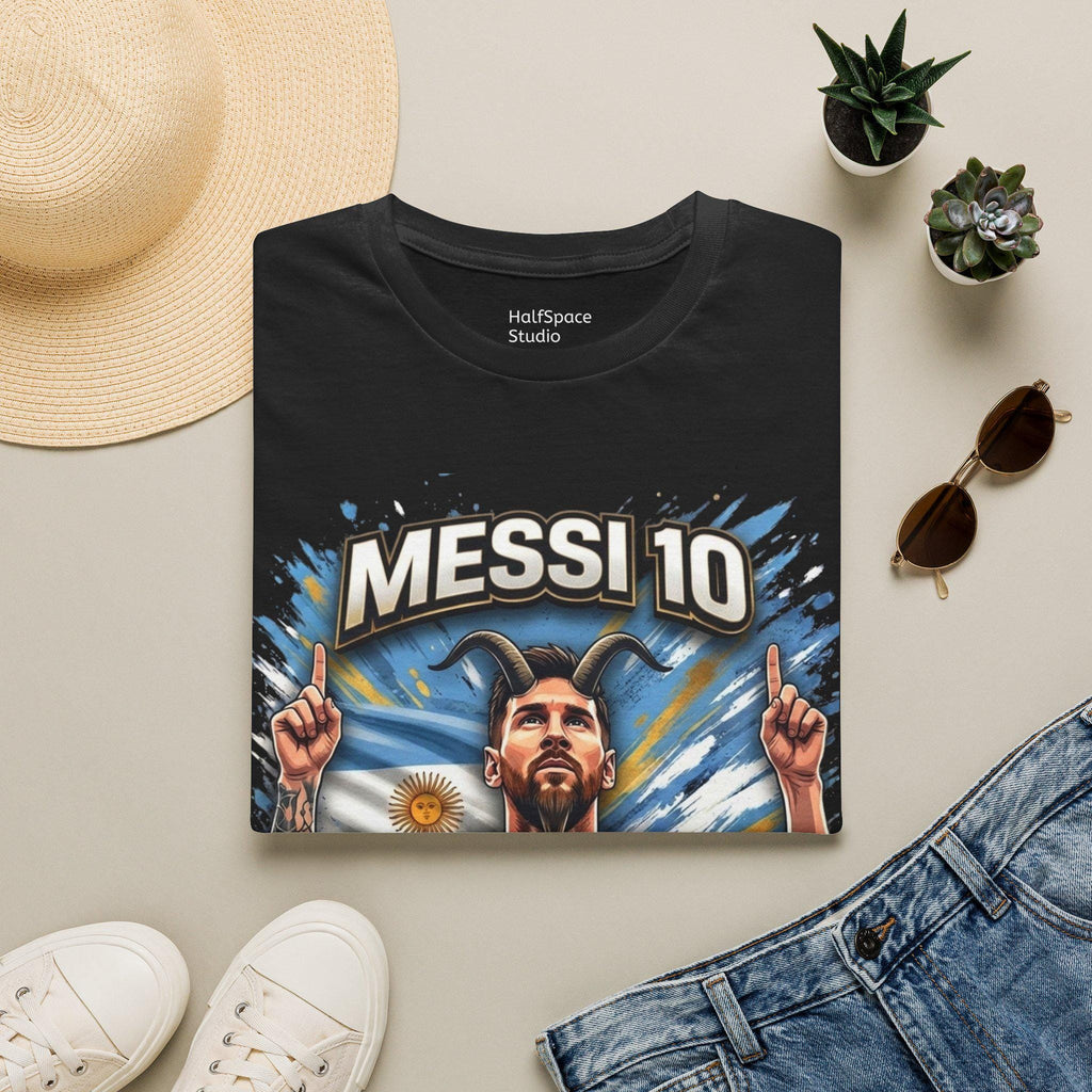 Messi 10 Portrait shirt | Soccer/Football Legend Lionel Messi Tee