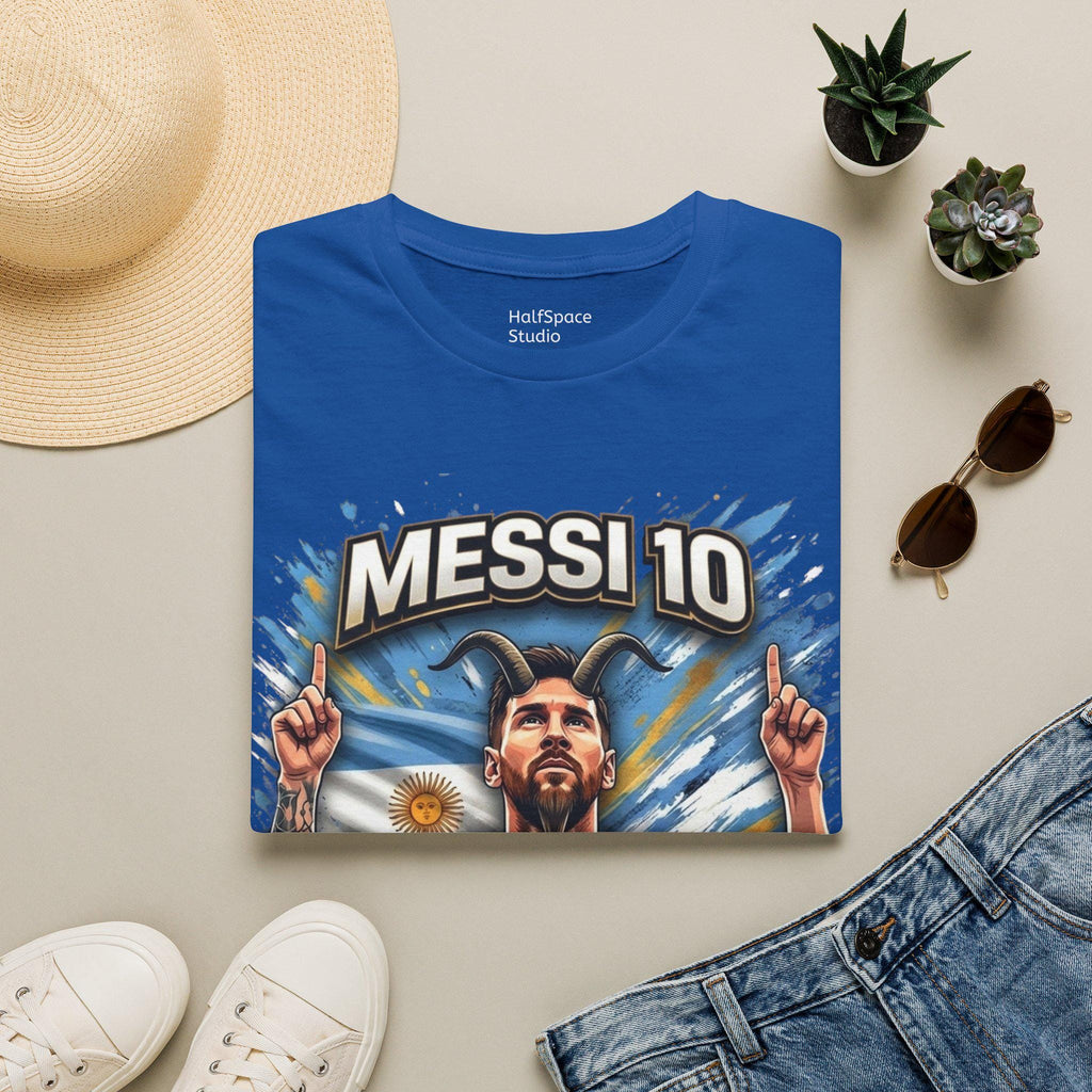 Messi 10 Portrait shirt | Soccer/Football Legend Lionel Messi Tee