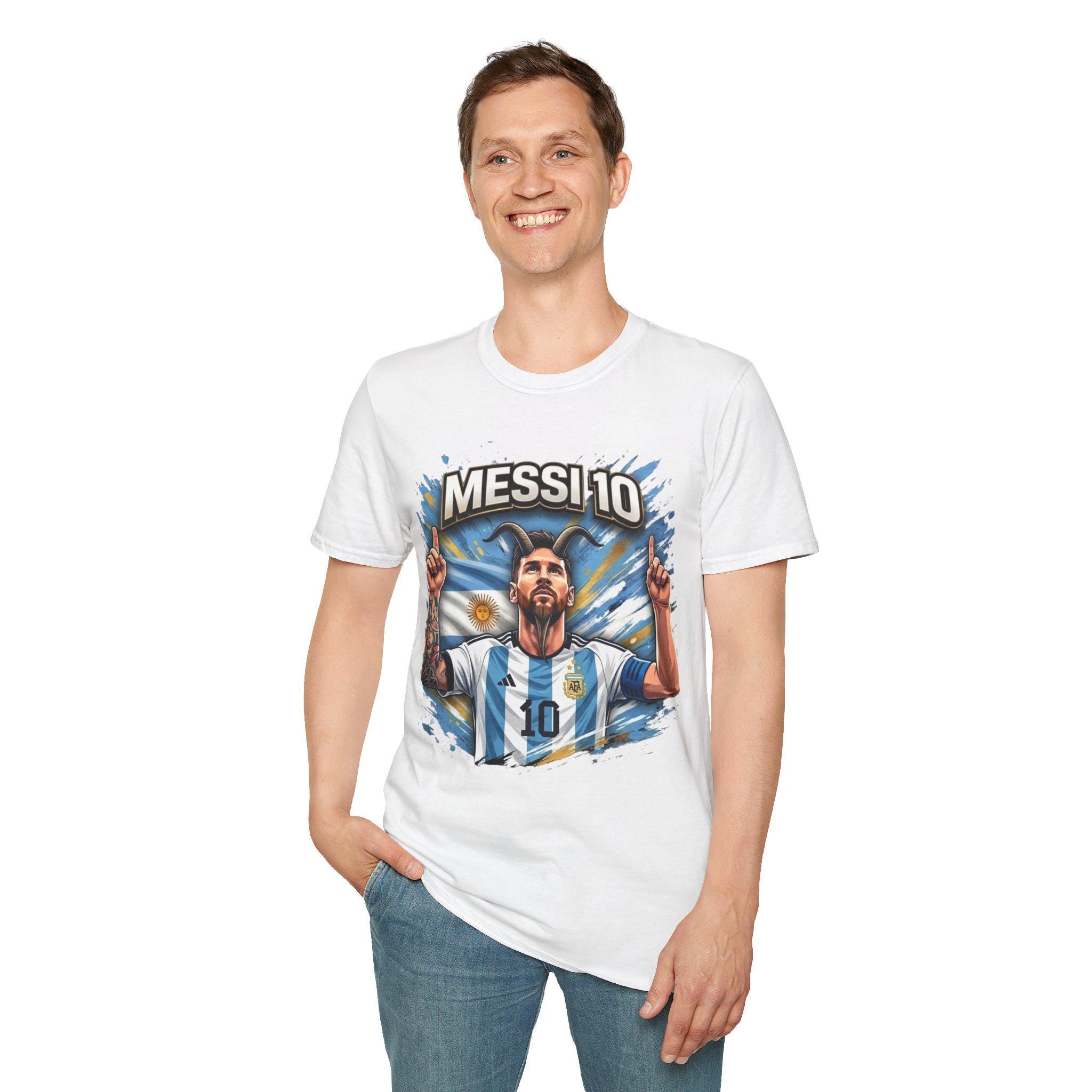 Messi 10 Portrait shirt | Soccer/Football Legend Lionel Messi Tee
