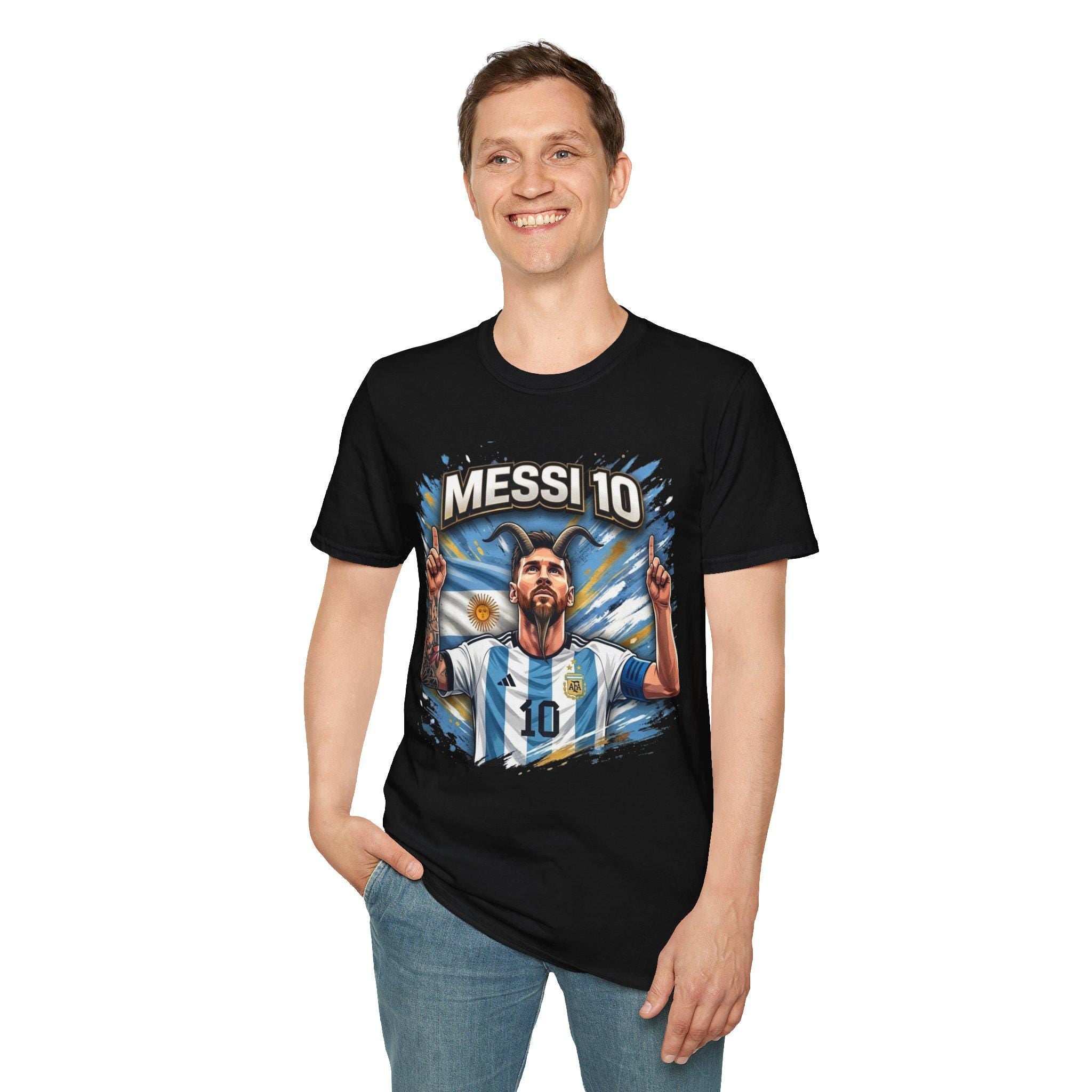 Messi 10 Portrait shirt | Soccer/Football Legend Lionel Messi Tee