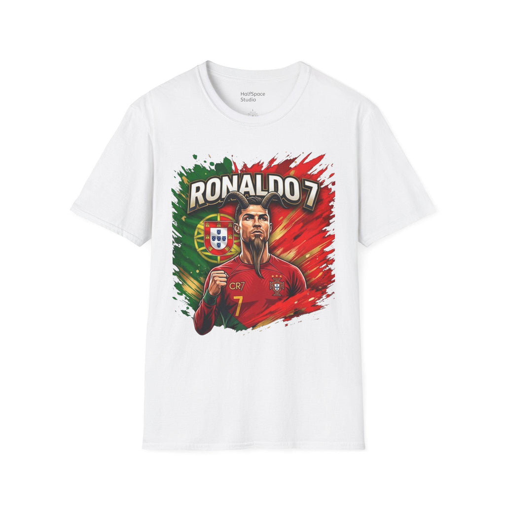 Ronaldo 7 Portrait T-Shirt | Portugal Soccer/Football Legend Tee