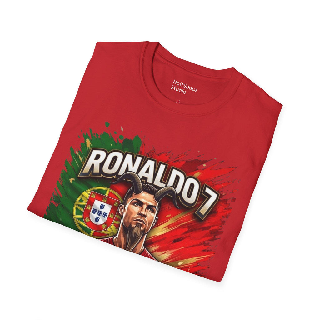 Ronaldo 7 Portrait T-Shirt | Portugal Soccer/Football Legend Tee