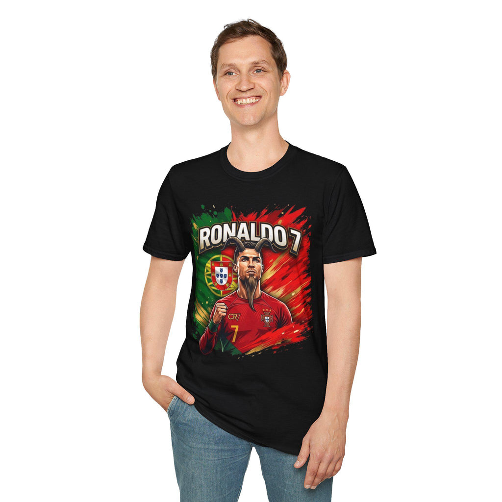 Ronaldo 7 Portrait T-Shirt | Portugal Soccer/Football Legend Tee